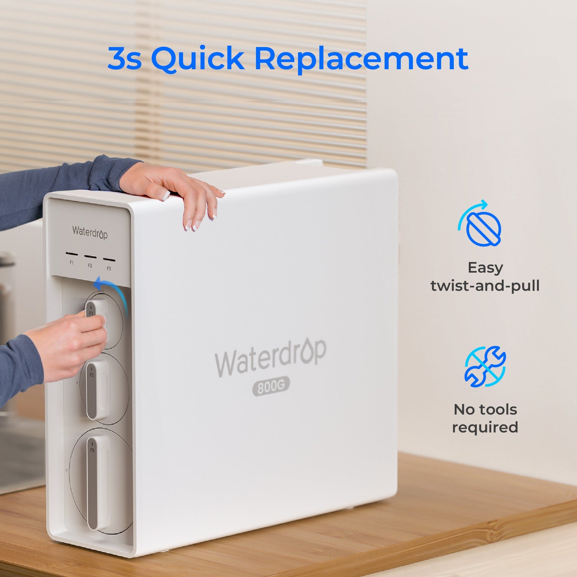 F1G Replacement Filter for Waterdrop X8 Tankless RO System
