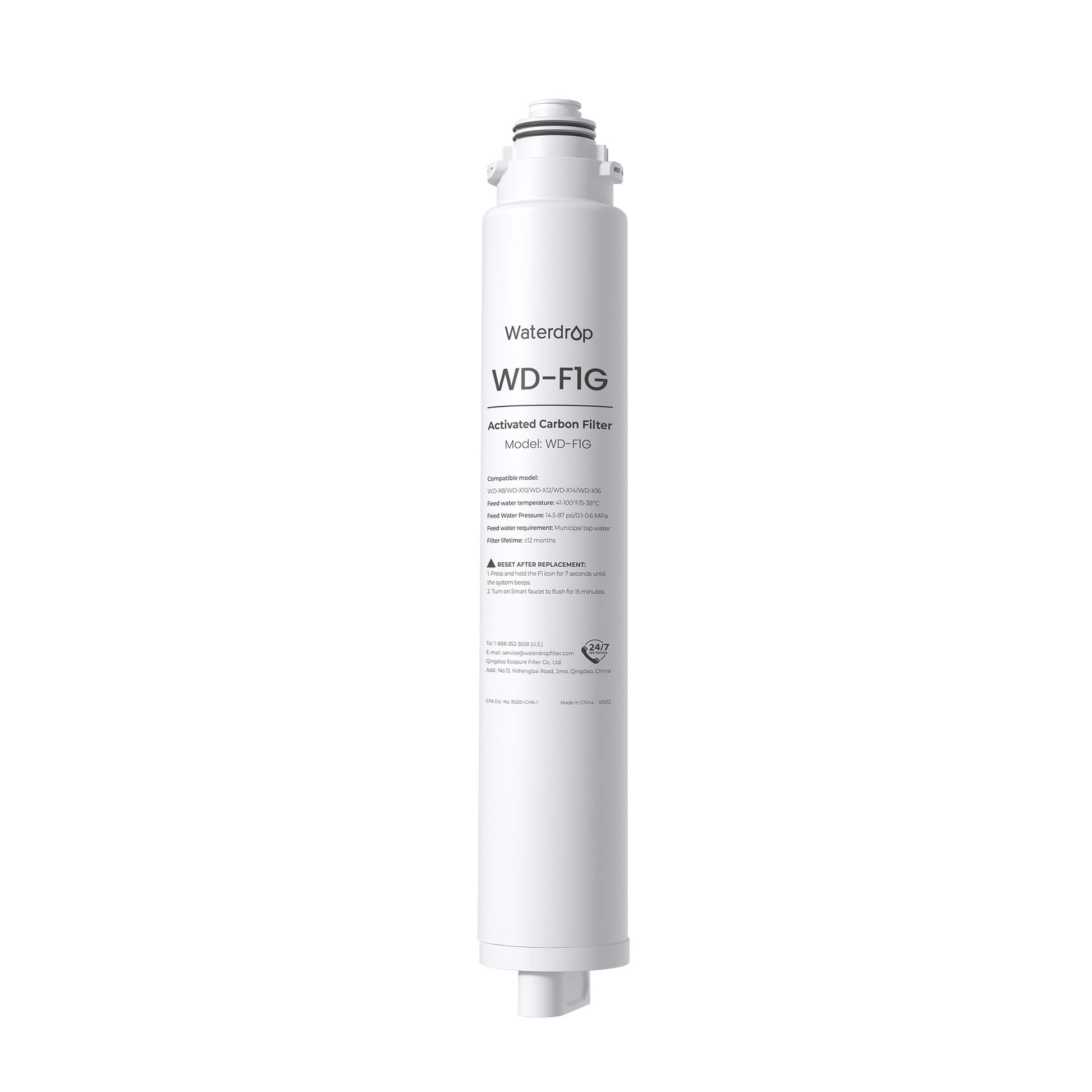 F1G Replacement Filter for Waterdrop X8 Tankless RO System