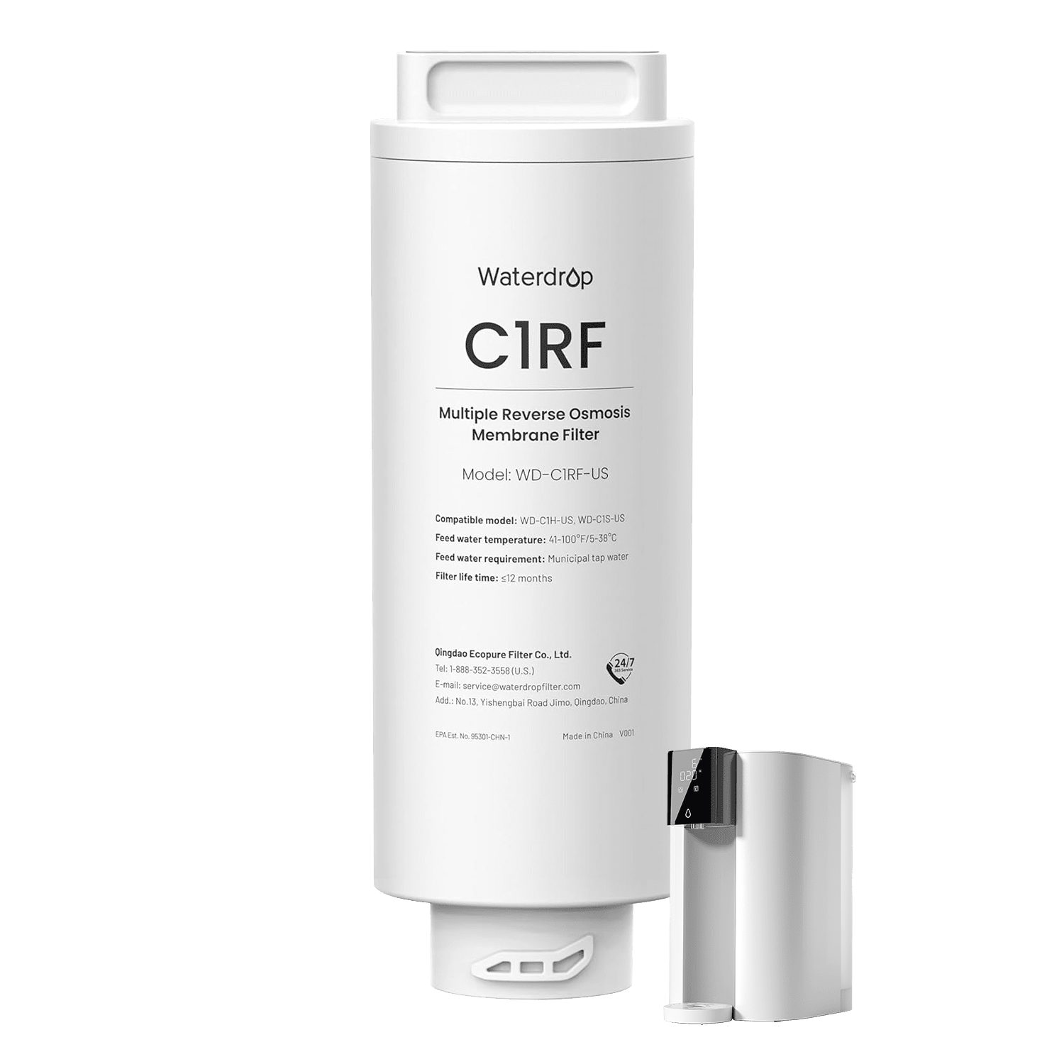 C1RF Replacement Filter for Waterdrop C1S & C1H RO Systems