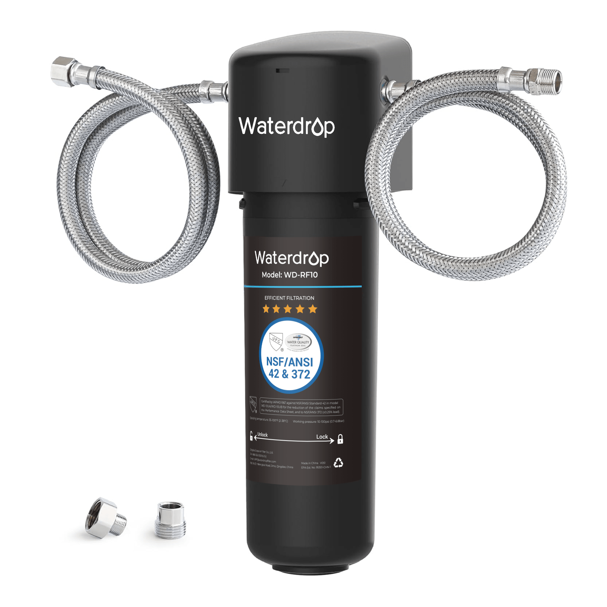 Waterdrop Under Sink Water Filter, Direct Connect Filtration System UA