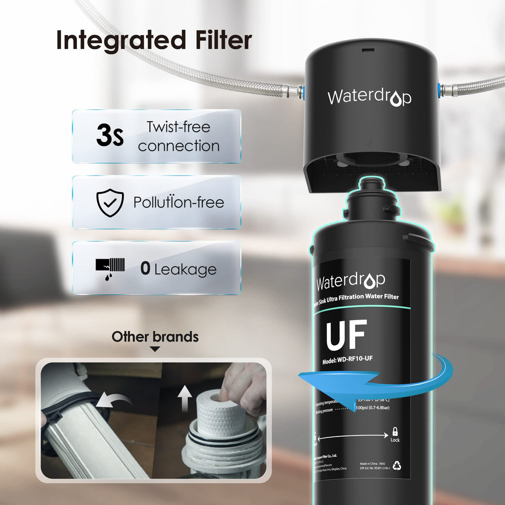 Waterdrop UA-UF Undersink Water Filter - Direct Connect System