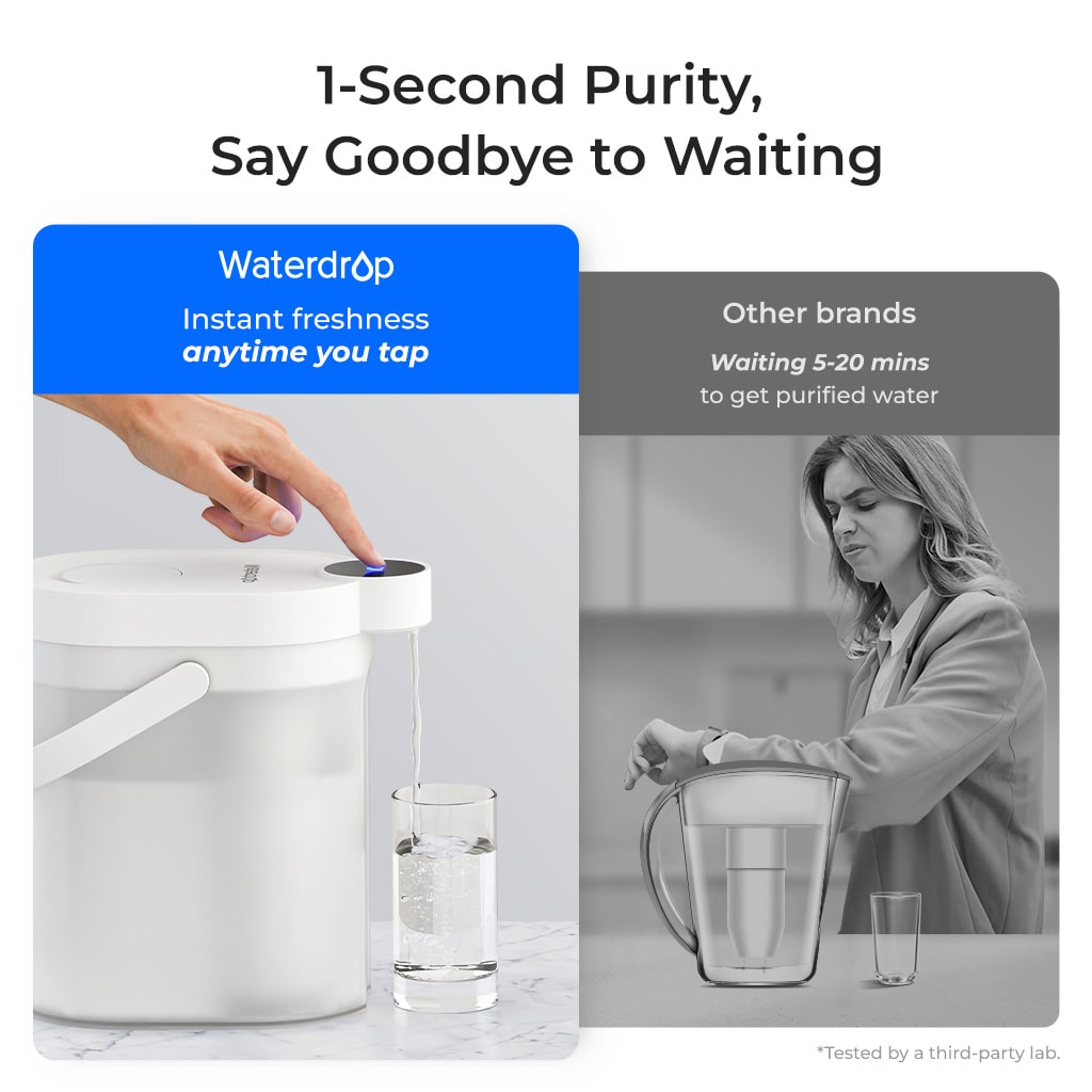 Waterdrop 0 TDS Electric Water Filter Pitcher