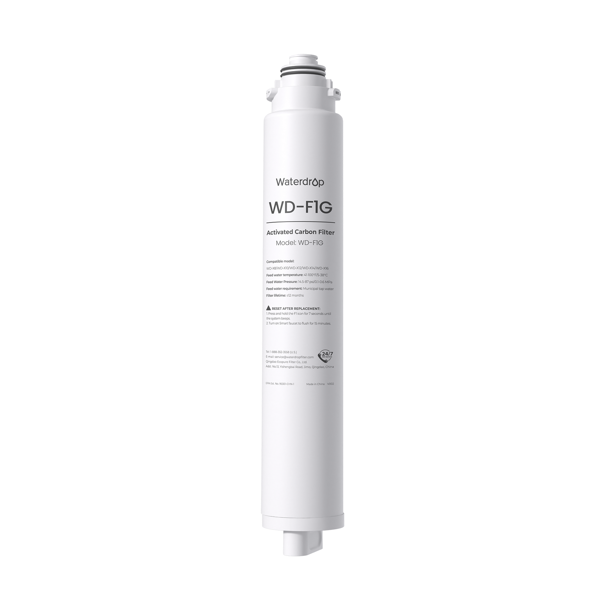 F1G Replacement Filter for Waterdrop X8 Tankless RO System